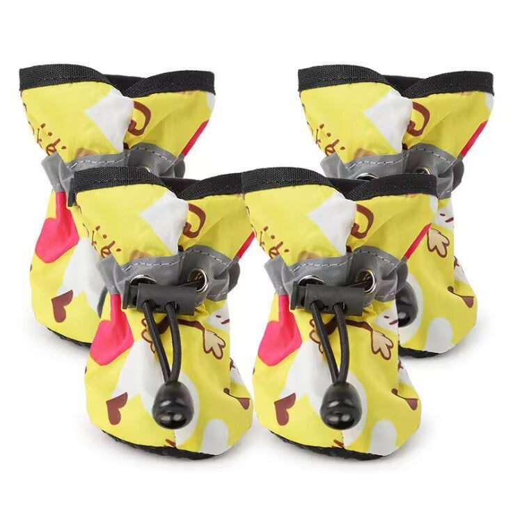 Non-Slip Waterproof Dog Boots (Set of 4)