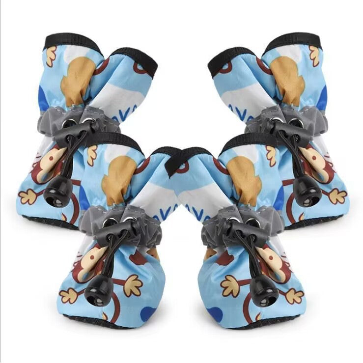 Non-Slip Waterproof Dog Boots (Set of 4)