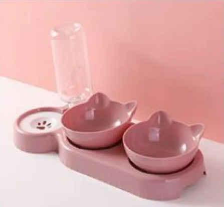 Anti-Tip Raised Cat Bowl Feeder
