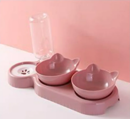 Anti-Tip Raised Cat Bowl Feeder