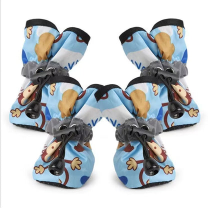Non-Slip Waterproof Dog Boots (Set of 4)