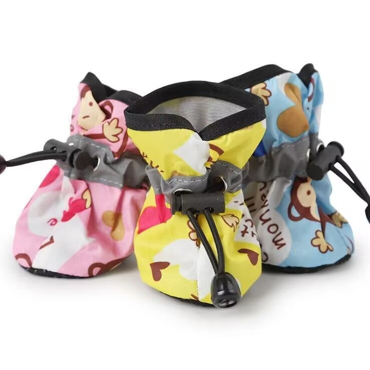 Non-Slip Waterproof Dog Boots (Set of 4)