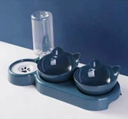 Anti-Tip Raised Cat Bowl Feeder