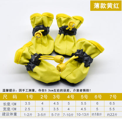 Non-Slip Waterproof Dog Boots (Set of 4)