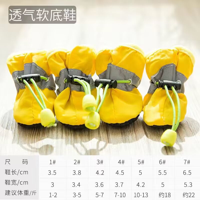 Non-Slip Waterproof Dog Boots (Set of 4)