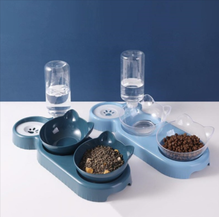 Anti-Tip Raised Cat Bowl Feeder