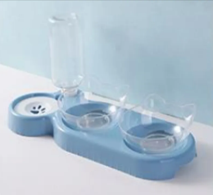 Anti-Tip Raised Cat Bowl Feeder