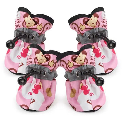 Non-Slip Waterproof Dog Boots (Set of 4)